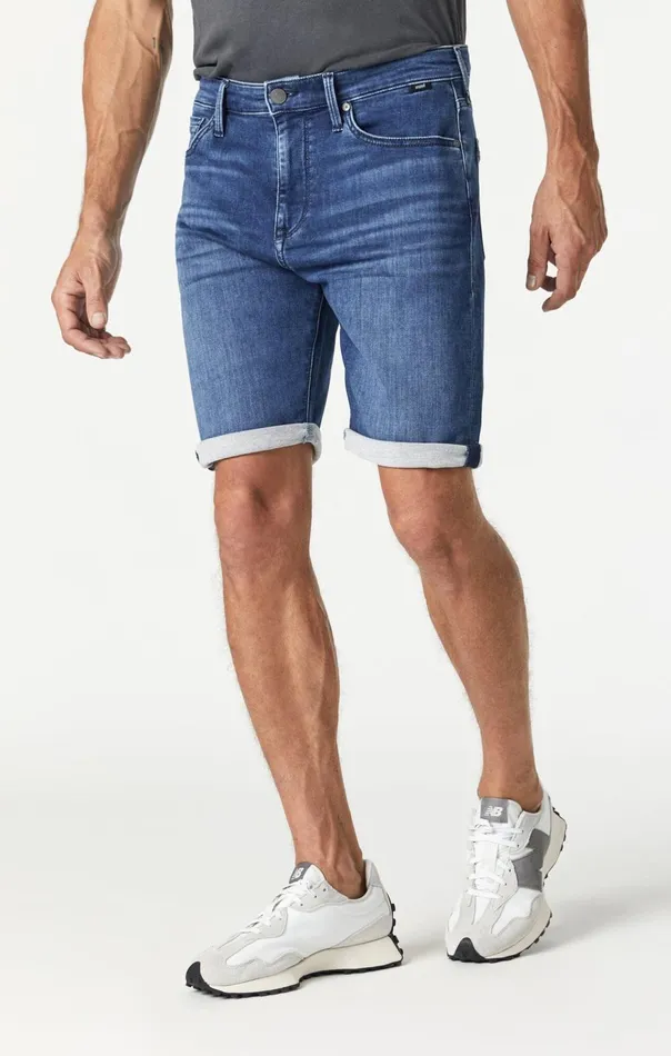 Men Brian Shorts In Dark Brushed Athletic Mavi Jeans Shorts Men Brian Shorts In Dark Brushed Athletic Mavi Jeans Shorts