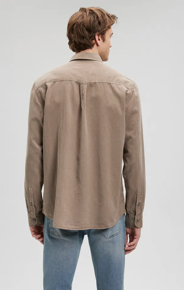 Men Button UpLong Sleeve Shirt In Pure Cashmere Mavi Jeans Shirts