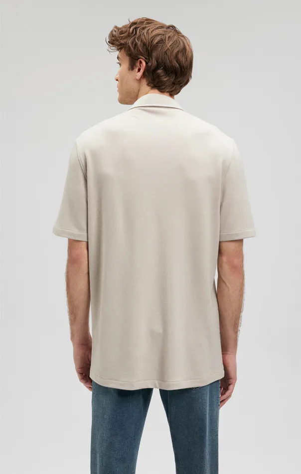 Men ButtonUp Short Sleeve Shirt In Moonstruck Mavi Jeans Shirts