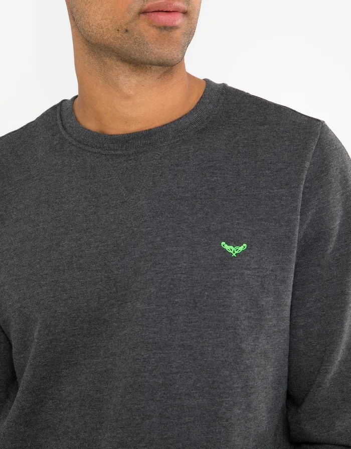 Men Charcoal Marl Crew Neck Sweatshirt Charcoal Marl Threadbare Sweatshirts Men Charcoal Marl Crew Neck Sweatshirt Charcoal Marl Threadbare Sweatshirts