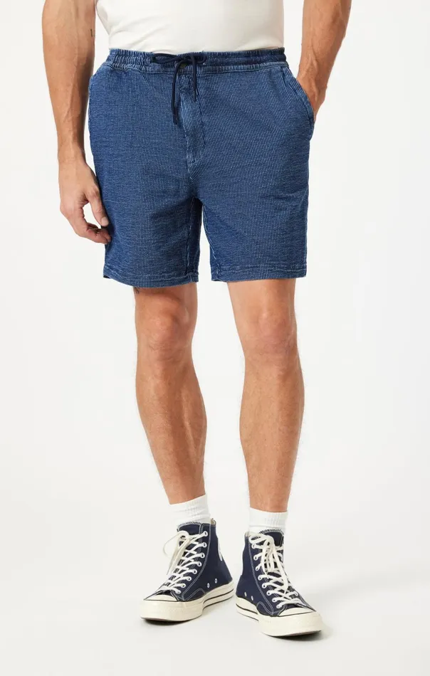 Men Clint Jogger Shorts In Dark Stripe Athletic Mavi Jeans Shorts Men Clint Jogger Shorts In Dark Stripe Athletic Mavi Jeans Shorts