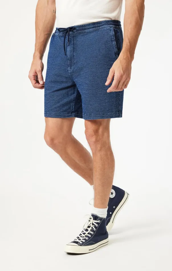 Men Clint Jogger Shorts In Dark Stripe Athletic Mavi Jeans Shorts Men Clint Jogger Shorts In Dark Stripe Athletic Mavi Jeans Shorts