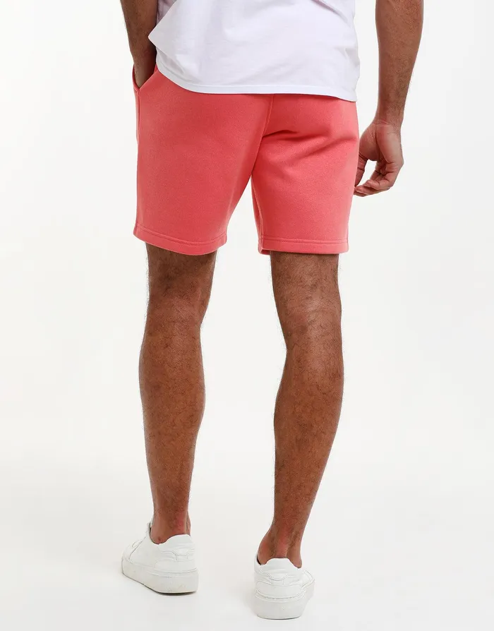 Men Coral Fleece Shorts Coral Threadbare Shorts Men Coral Fleece Shorts Coral Threadbare Shorts