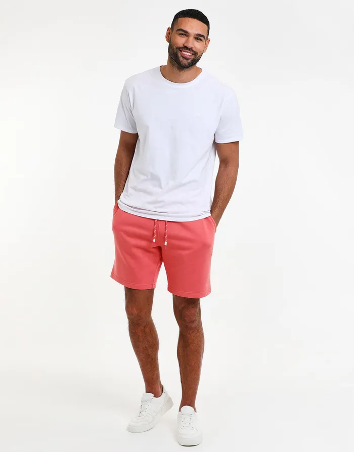 Men Coral Fleece Shorts Coral Threadbare Shorts Men Coral Fleece Shorts Coral Threadbare Shorts