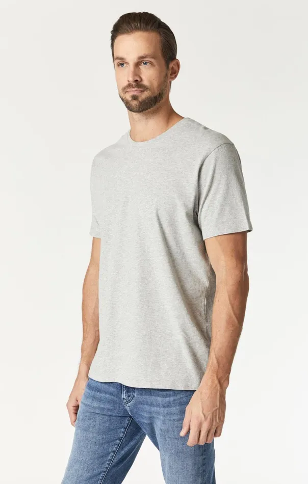Men Crew Neck TShirt In Light Grey Melange Mavi Jeans TShirts