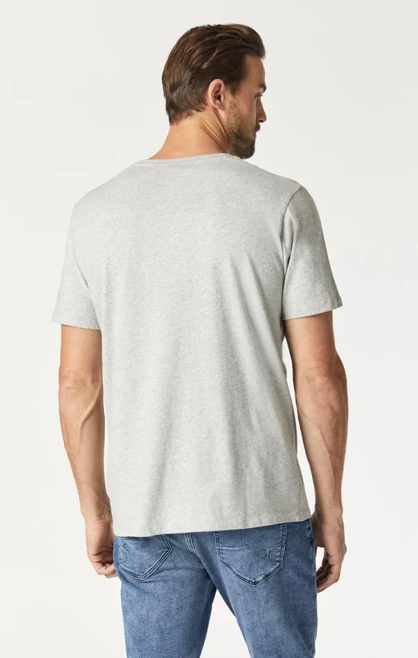 Men Crew Neck TShirt In Light Grey Melange Mavi Jeans TShirts