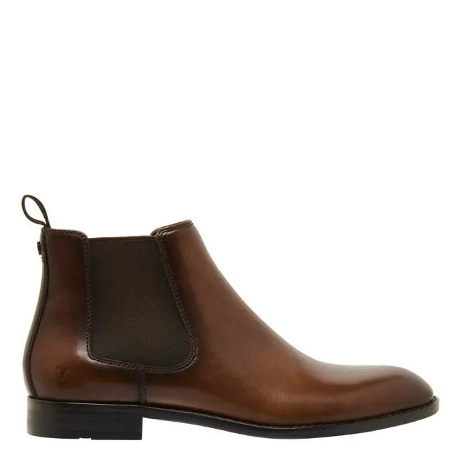 Men Daniele Dark Brown Leather Boots Windsor Smith Boots