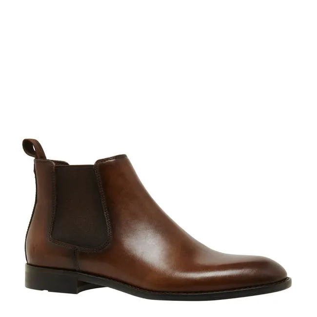 Men Daniele Dark Brown Leather Boots Windsor Smith Boots