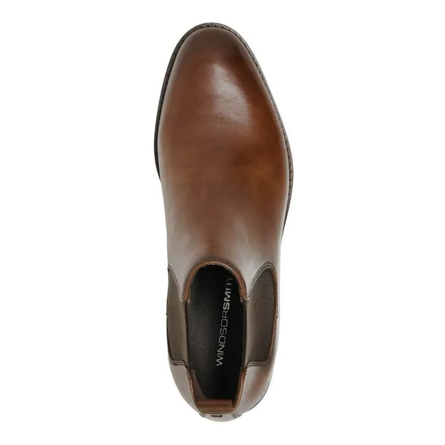 Men Daniele Dark Brown Leather Boots Windsor Smith Boots