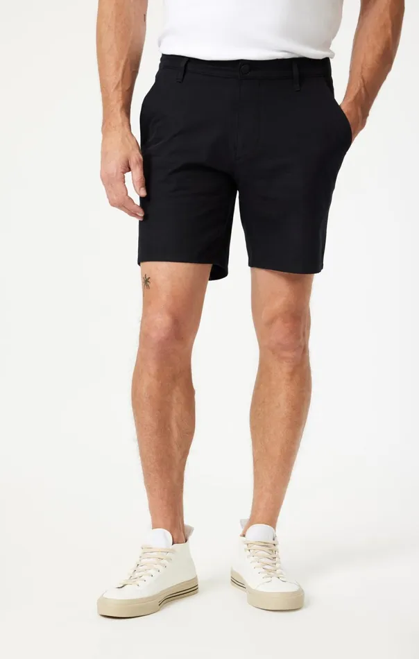 Men Darren Chino Shorts In Black True Move Mavi Jeans Shorts Men Darren Chino Shorts In Black True Move Mavi Jeans Shorts