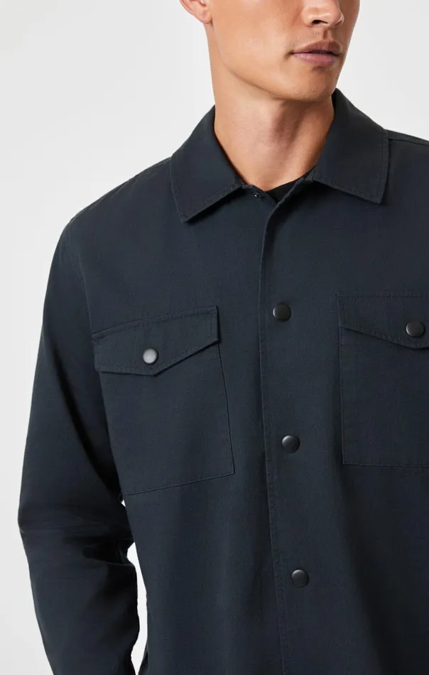 Men Double Pocket Overshirt In Pirate Black Mavi Jeans Shirts Men Double Pocket Overshirt In Pirate Black Mavi Jeans Shirts