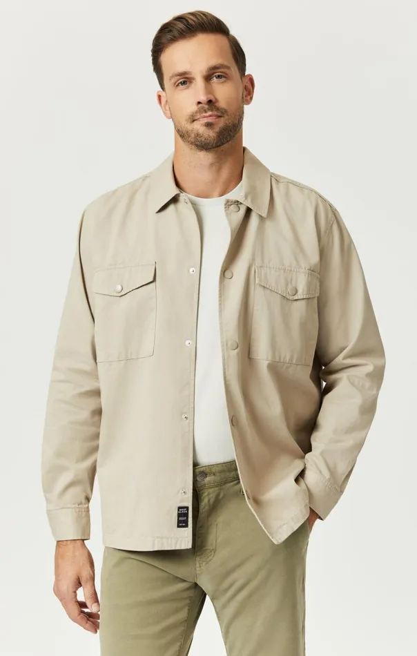 Men Double Pocket Overshirt In Pure Cashmere Mavi Jeans TShirts