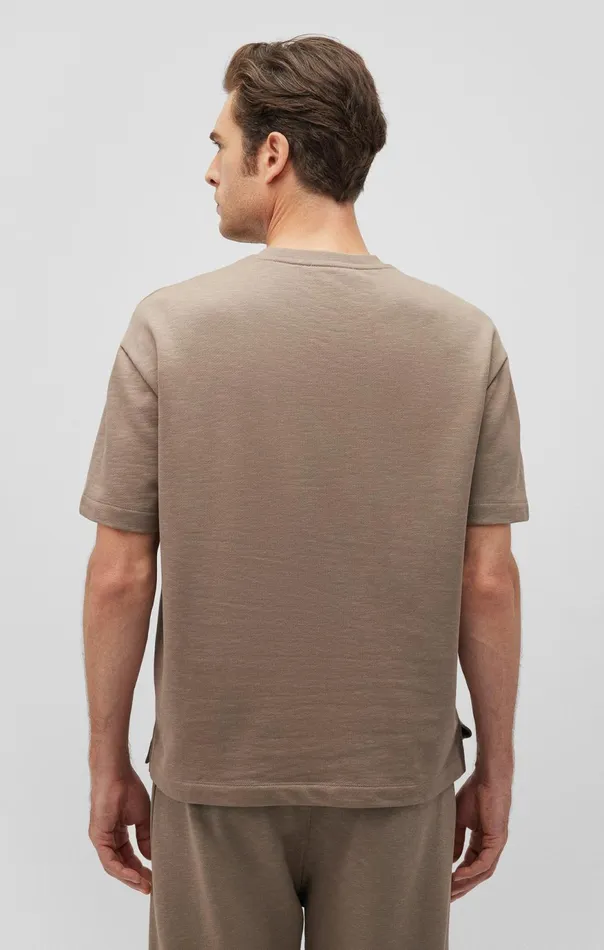 Men Drop Shoulder TShirt In Brindle Mavi Jeans TShirts Men Drop Shoulder TShirt In Brindle Mavi Jeans TShirts