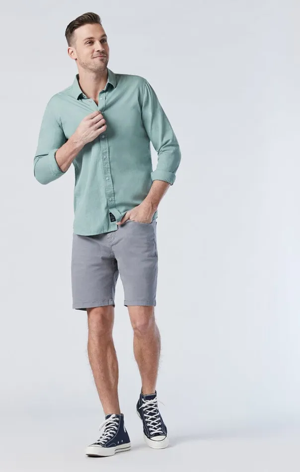 Men Ethan Shorts In Sharkskin Twill Mavi Jeans Shorts Men Ethan Shorts In Sharkskin Twill Mavi Jeans Shorts