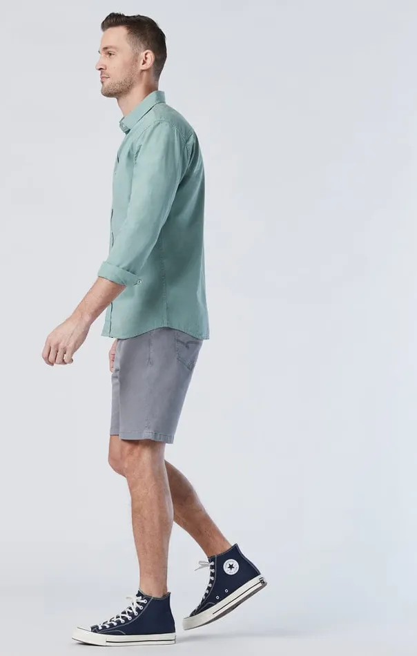 Men Ethan Shorts In Sharkskin Twill Mavi Jeans Shorts Men Ethan Shorts In Sharkskin Twill Mavi Jeans Shorts