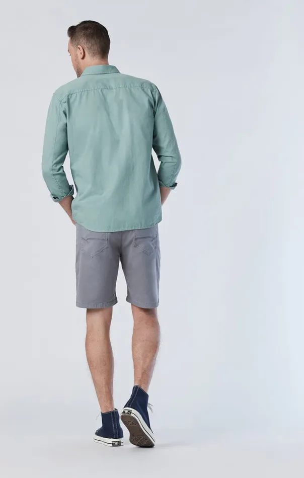 Men Ethan Shorts In Sharkskin Twill Mavi Jeans Shorts Men Ethan Shorts In Sharkskin Twill Mavi Jeans Shorts