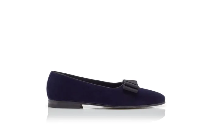Men Evening Manolo Blahnik TORO Navy Blue Velvet Opera Pumps Men Evening Manolo Blahnik TORO Navy Blue Velvet Opera Pumps