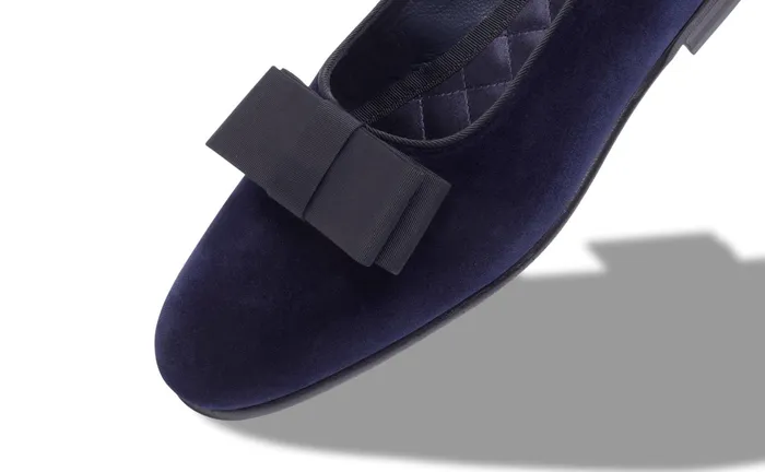 Men Evening Manolo Blahnik TORO Navy Blue Velvet Opera Pumps Men Evening Manolo Blahnik TORO Navy Blue Velvet Opera Pumps