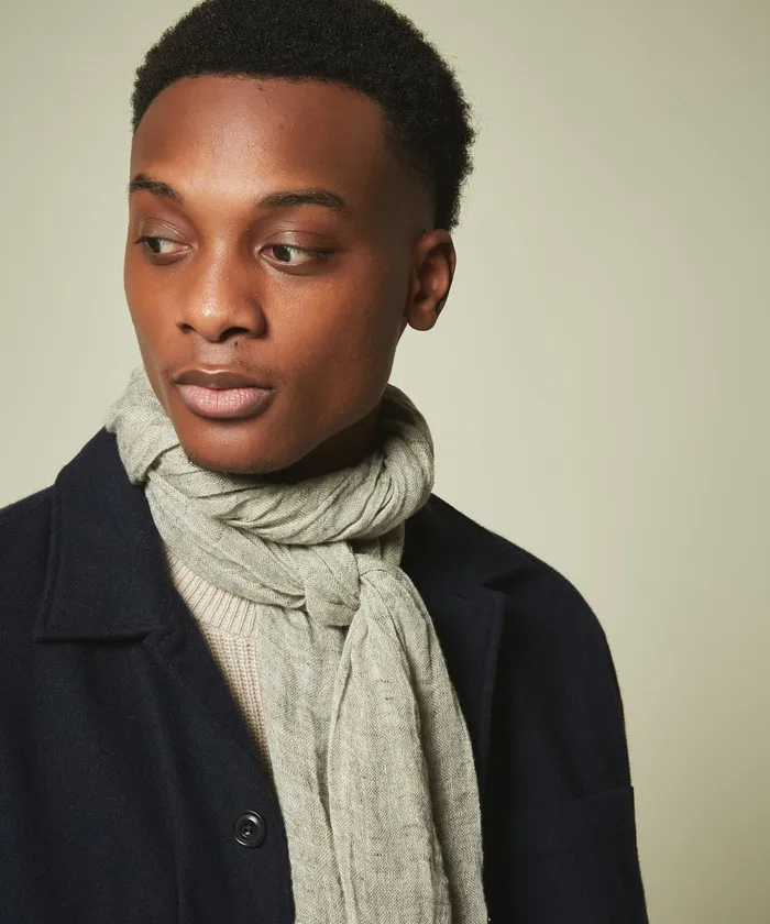 Men Hartford Accessories Army Linen Scarf
