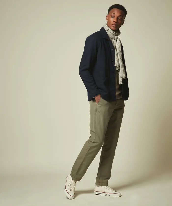 Men Hartford Accessories Army Linen Scarf