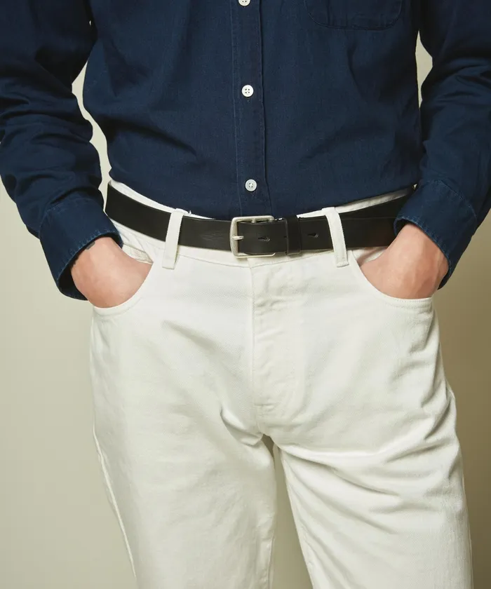 Men Hartford Accessories Black Austin Leather Belt