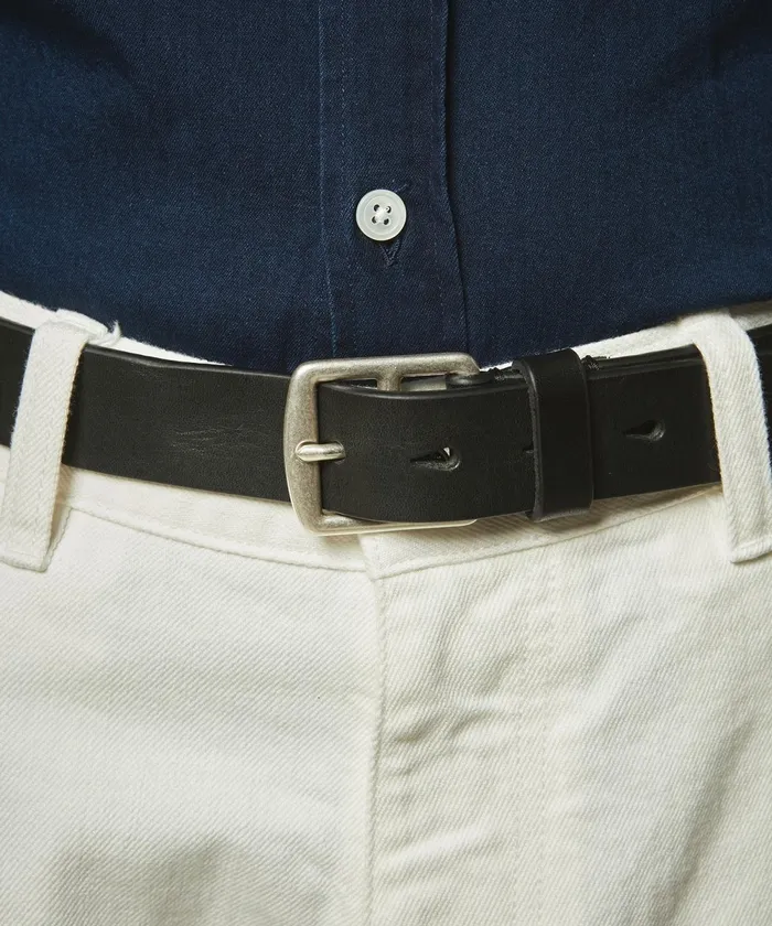 Men Hartford Accessories Black Austin Leather Belt