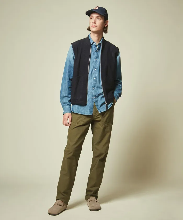Men Hartford Accessories Navy H Cap