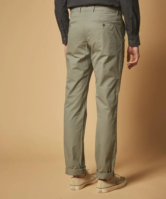 Men Hartford Pants Light Cotton Twill Tobby Pants In GreyGreen