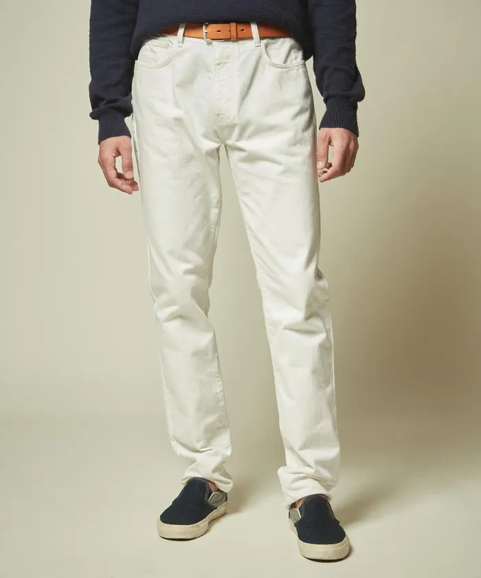 Men Hartford Pants OffWhite Tim 5Pockets Pants In Cotton Twill
