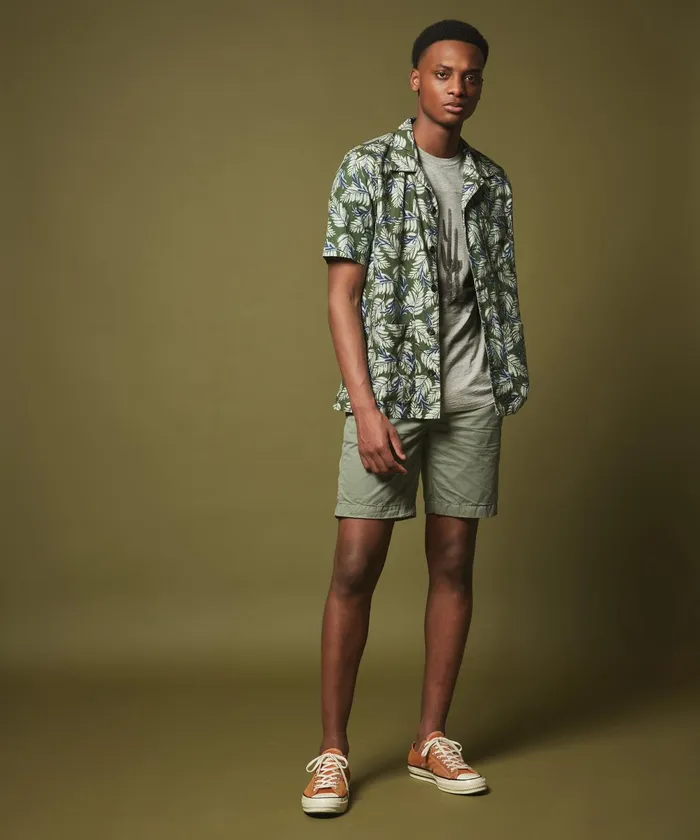 Men Hartford Shirts Palms Print Phil Regular Shirt