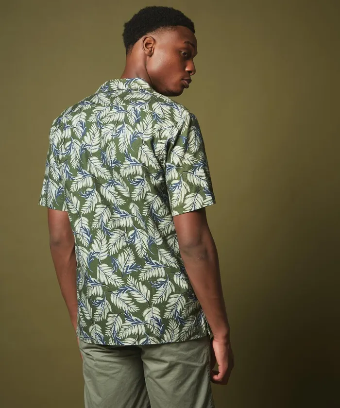 Men Hartford Shirts Palms Print Phil Regular Shirt
