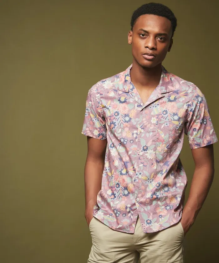 Men Hartford Shirts Reverse Floral Slam SlimFit Shirt