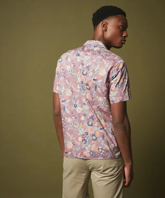 Men Hartford Shirts Reverse Floral Slam SlimFit Shirt