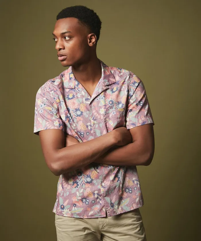 Men Hartford Shirts Reverse Floral Slam SlimFit Shirt