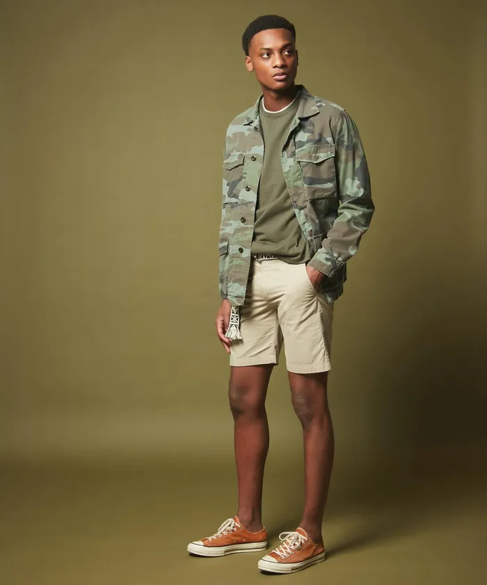 Men Hartford Shorts Dune Cotton Twill Bobby Bermuda Shorts