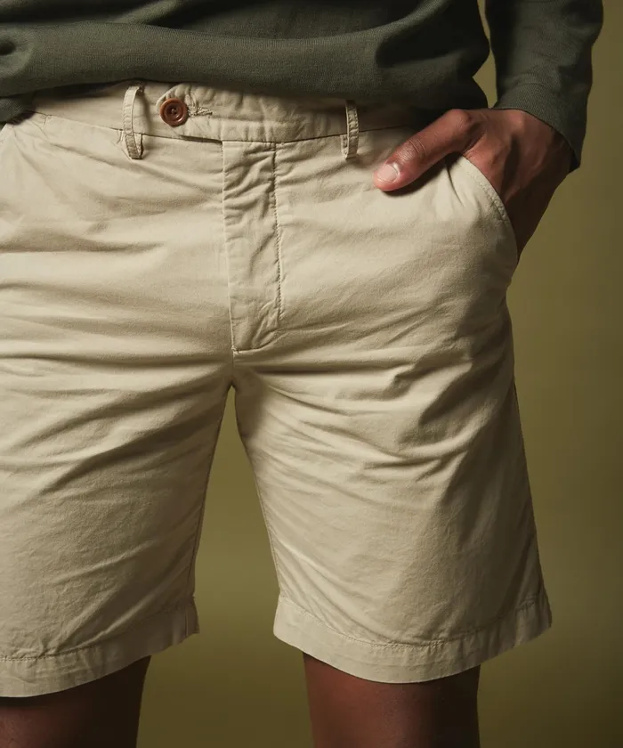 Men Hartford Shorts Dune Cotton Twill Bobby Bermuda Shorts