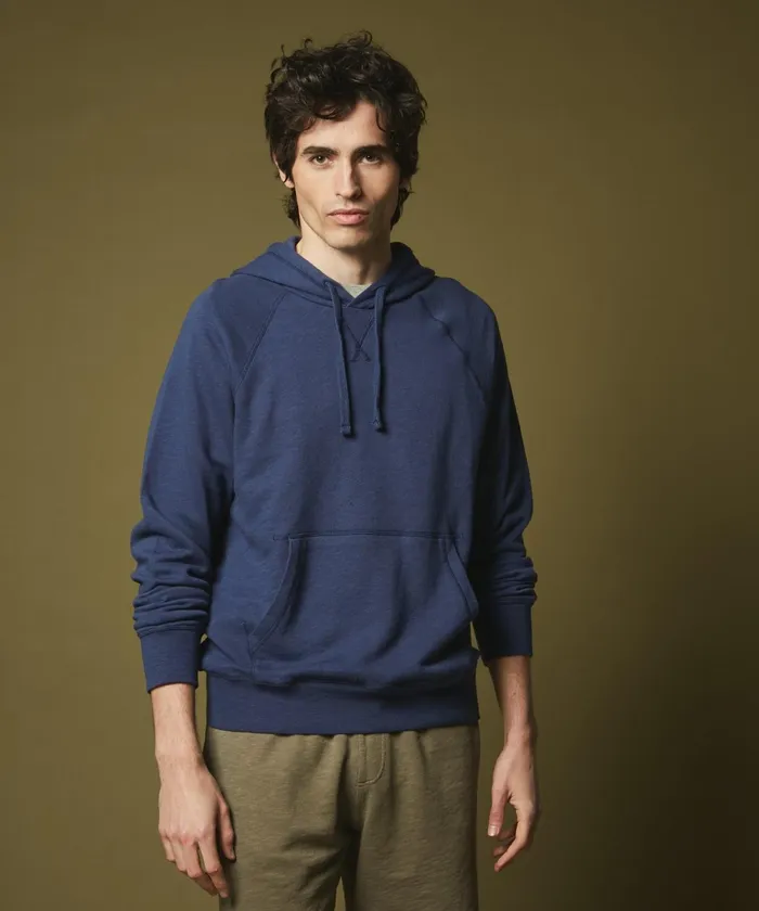 Men Hartford Sweaters Blue Light Cotton Hoody