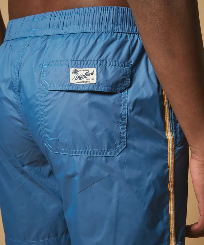 Men Hartford Swimwear Blue Lightweight Swim Shorts
