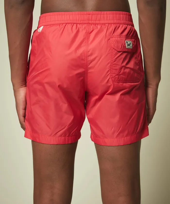 Men Hartford Swimwear Red Lightweight Swim Shorts