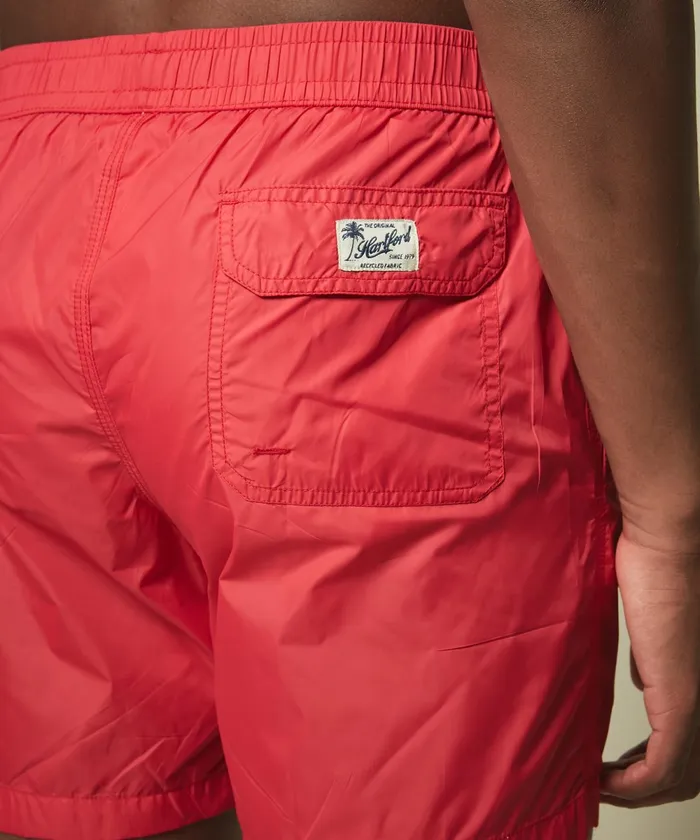 Men Hartford Swimwear Red Lightweight Swim Shorts
