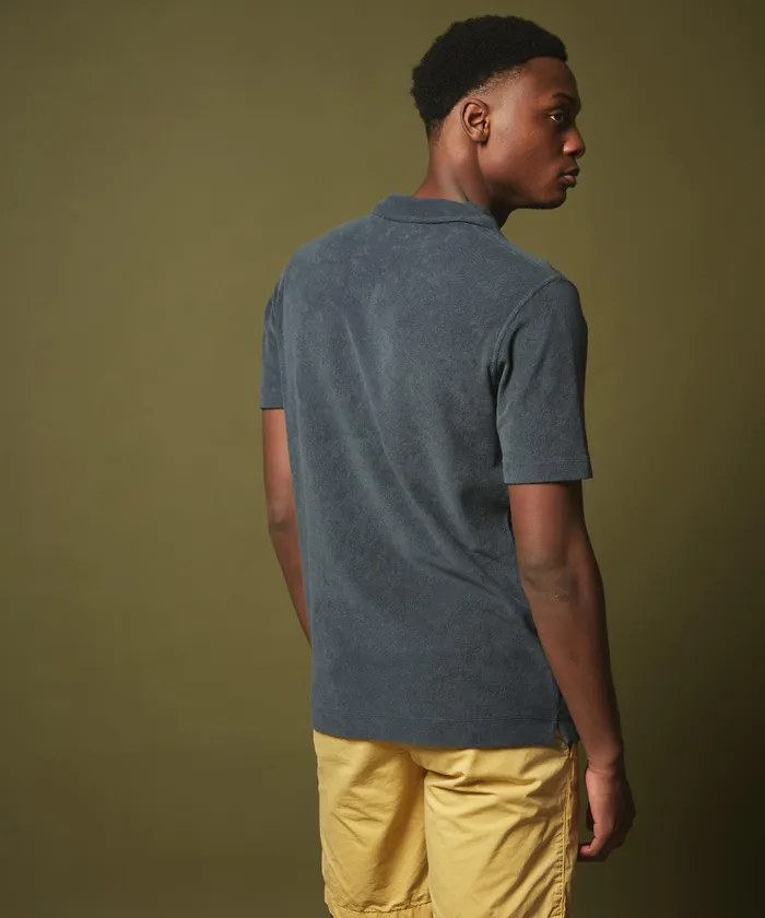 Men Hartford TShirts and Polos Charcoal Towelling Polo
