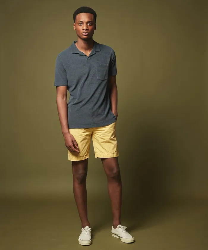 Men Hartford TShirts and Polos Charcoal Towelling Polo