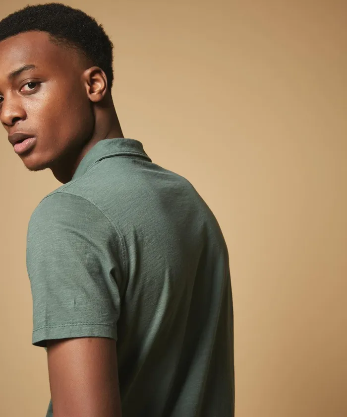 Men Hartford TShirts and Polos Forest Slub Jersey Polo