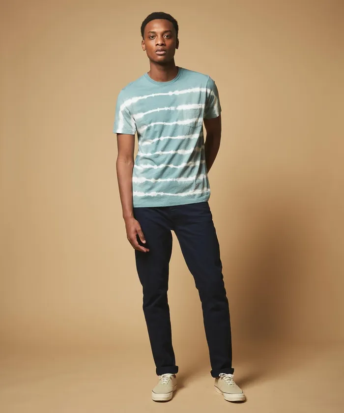 Men Hartford TShirts and Polos Oyster Slub Cotton Pocket Tee