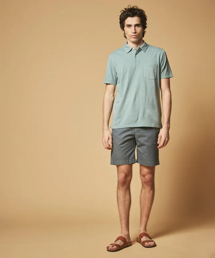 Men Hartford TShirts and Polos Oyster Slub Jersey Polo