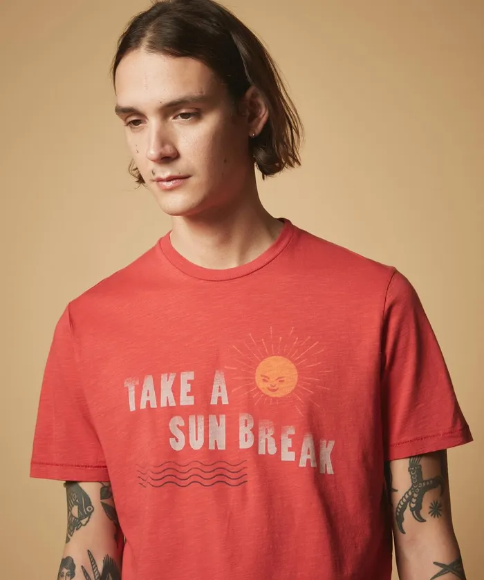 Men Hartford TShirts and Polos Sun Break Print Brick TeeShirt