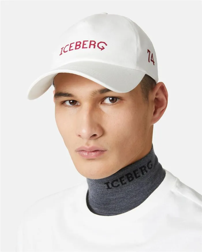 Men Hats Iceberg Baseball Cap With Contrasting Logo Men Hats Iceberg Baseball Cap With Contrasting Logo