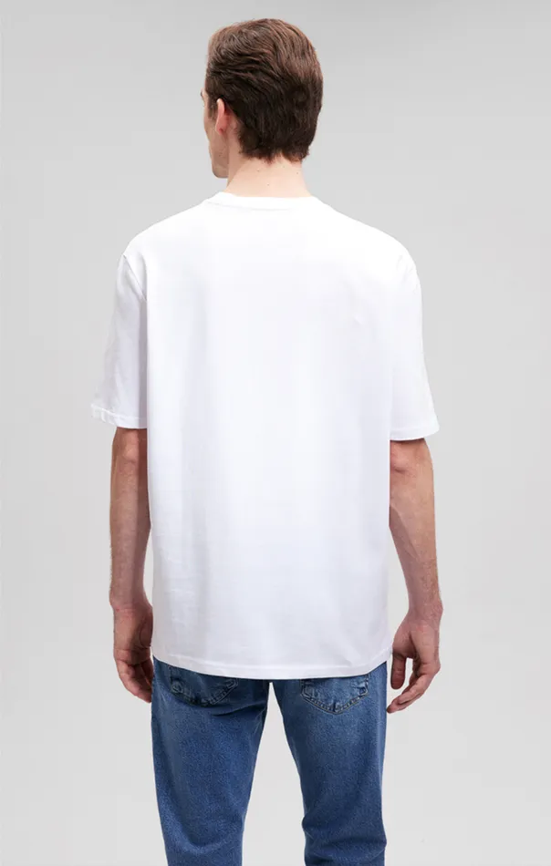 Men Heavy Weight TShirt In White Mavi Jeans TShirts Men Heavy Weight TShirt In White Mavi Jeans TShirts
