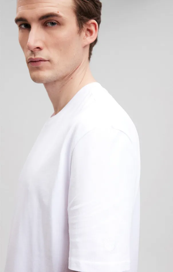 Men Heavy Weight TShirt In White Mavi Jeans TShirts Men Heavy Weight TShirt In White Mavi Jeans TShirts