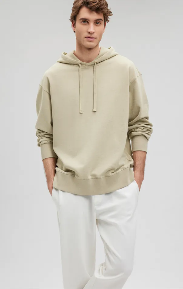 Men Hoodie In Overcast Mavi Jeans Loungewear